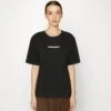 Lacoste Logo T Shirt - T-Shirt Basique - Black
