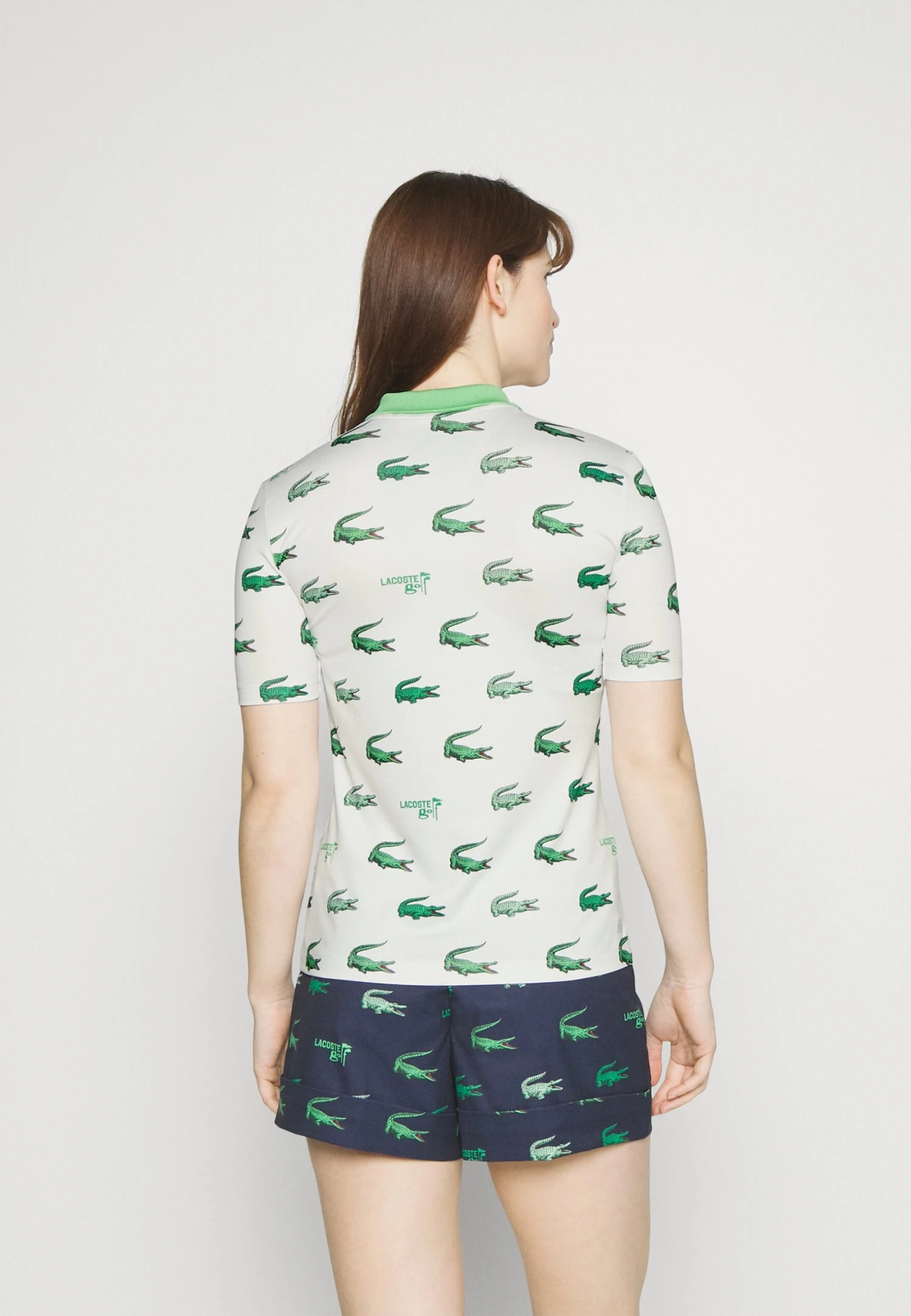 Lacoste Sport Golf Print - Polo - Flour/Liamone – Image 3