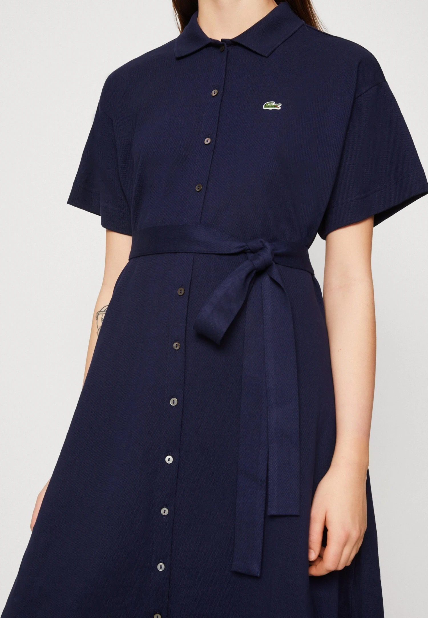 Lacoste Robe Chemise - Navy Blue – Image 6