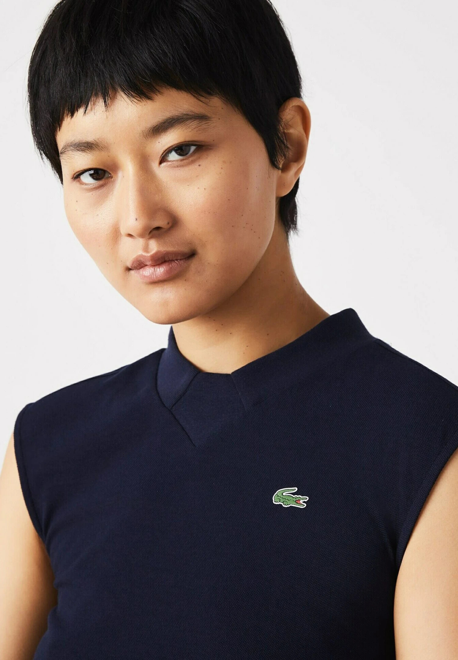 Lacoste Sport Sleeveless Golf - Polo - Navy Blue Navy Blue – Image 3