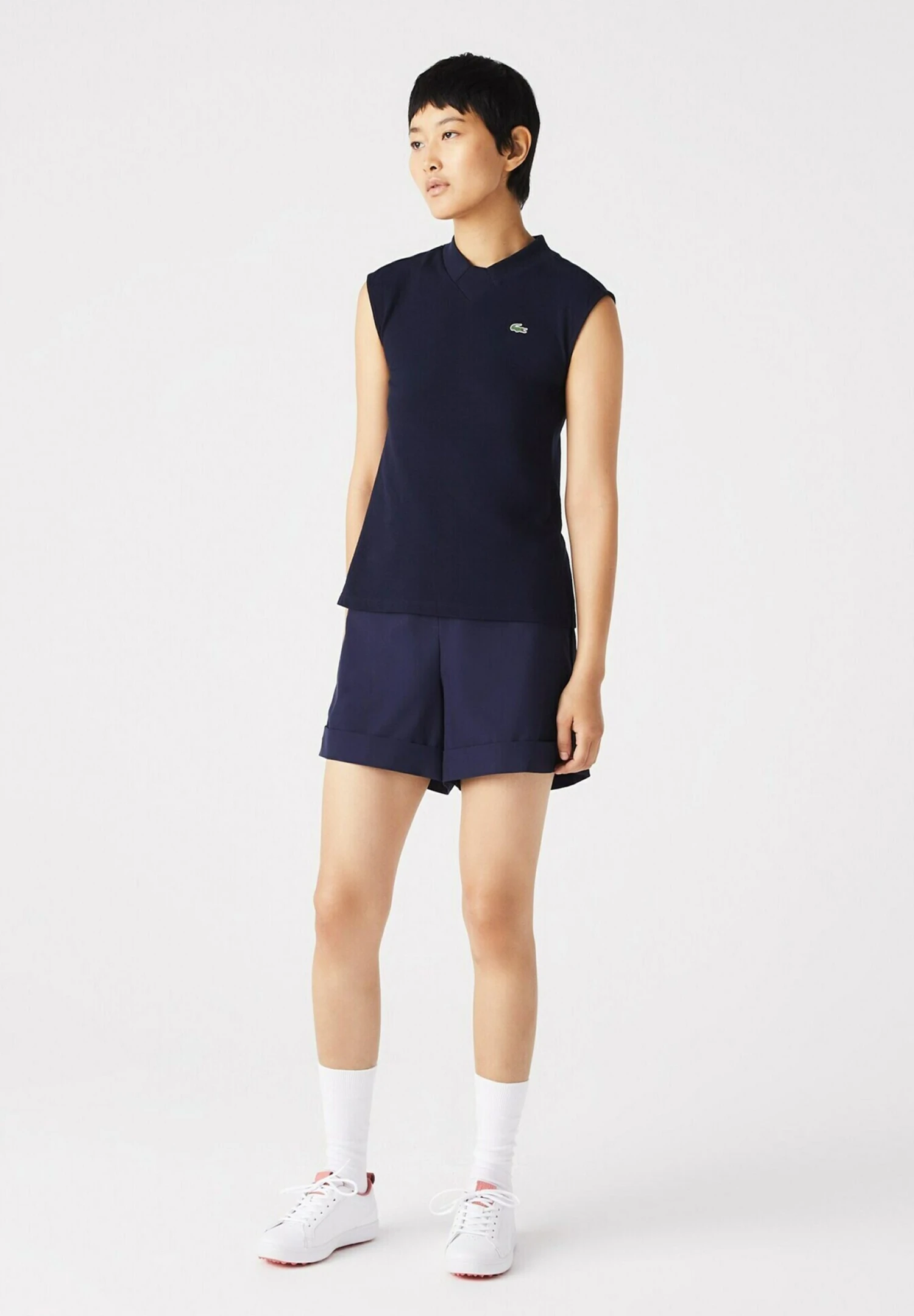 Lacoste Sport Sleeveless Golf - Polo - Navy Blue Navy Blue