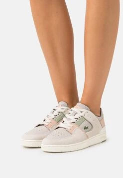 Lacoste Court Cage - Baskets Basses - Off White/Light Brown