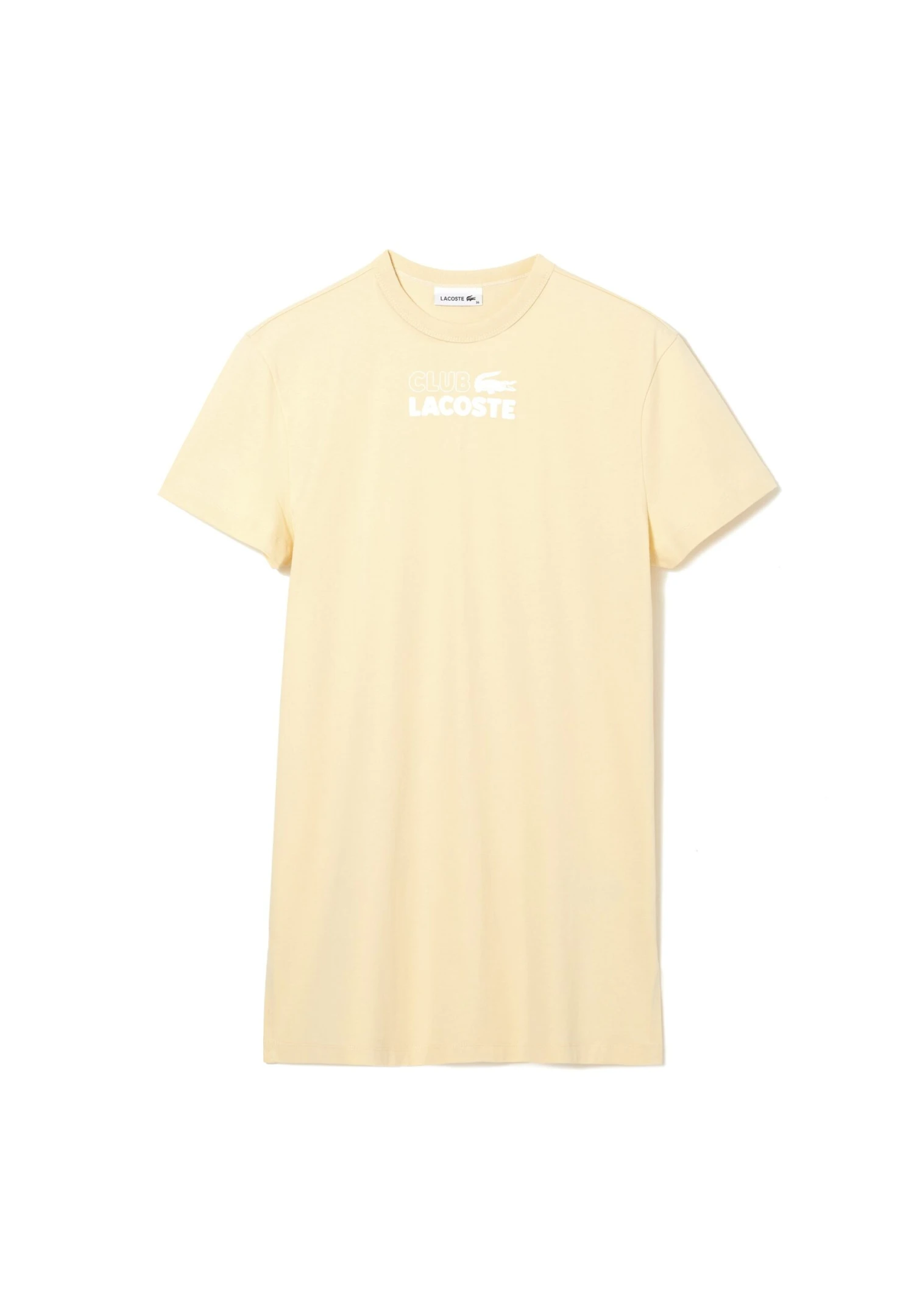 Lacoste Robe En Jersey - Jaune