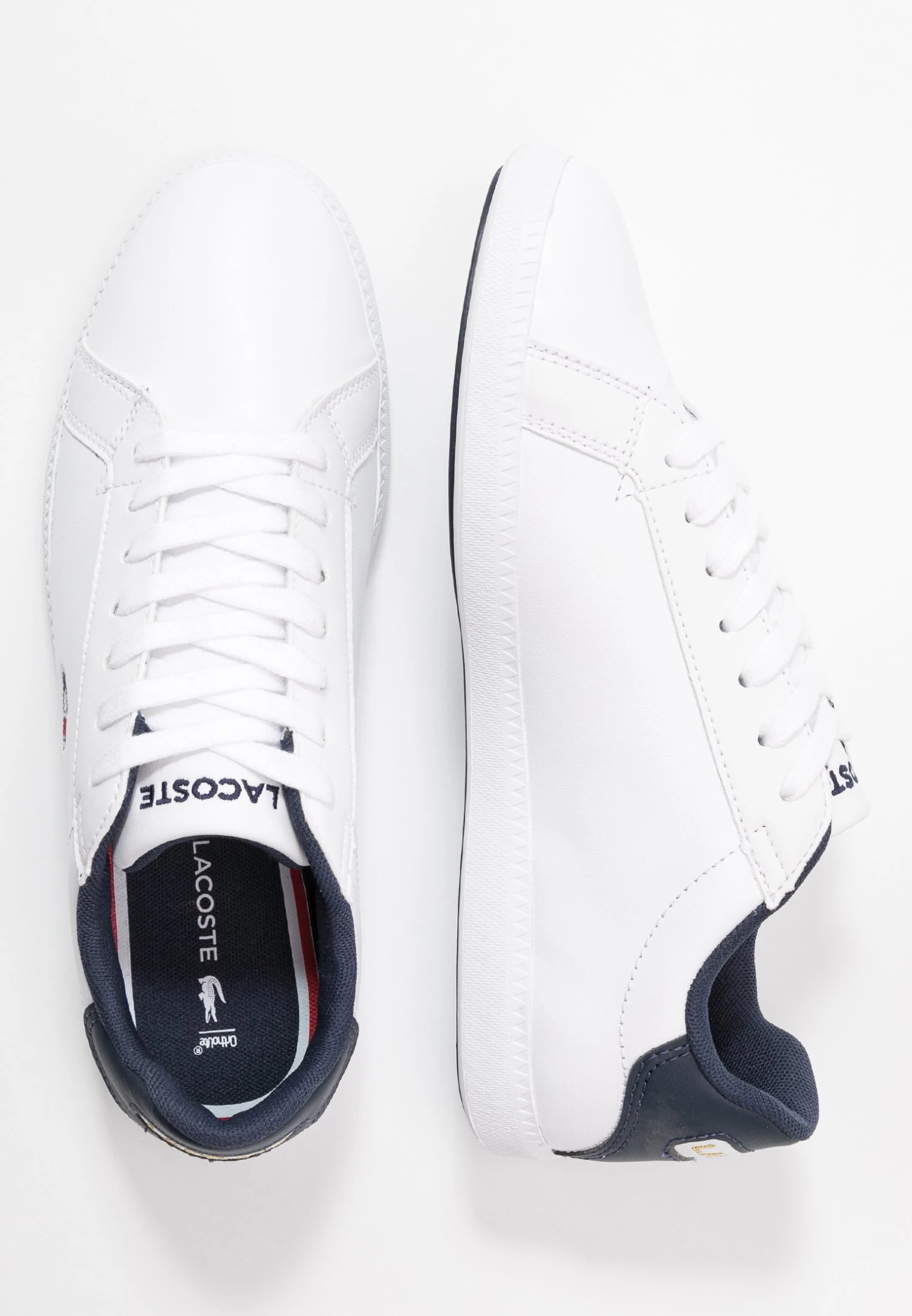 Lacoste Graduate - Baskets Basses - White/Navy/Red – Image 4