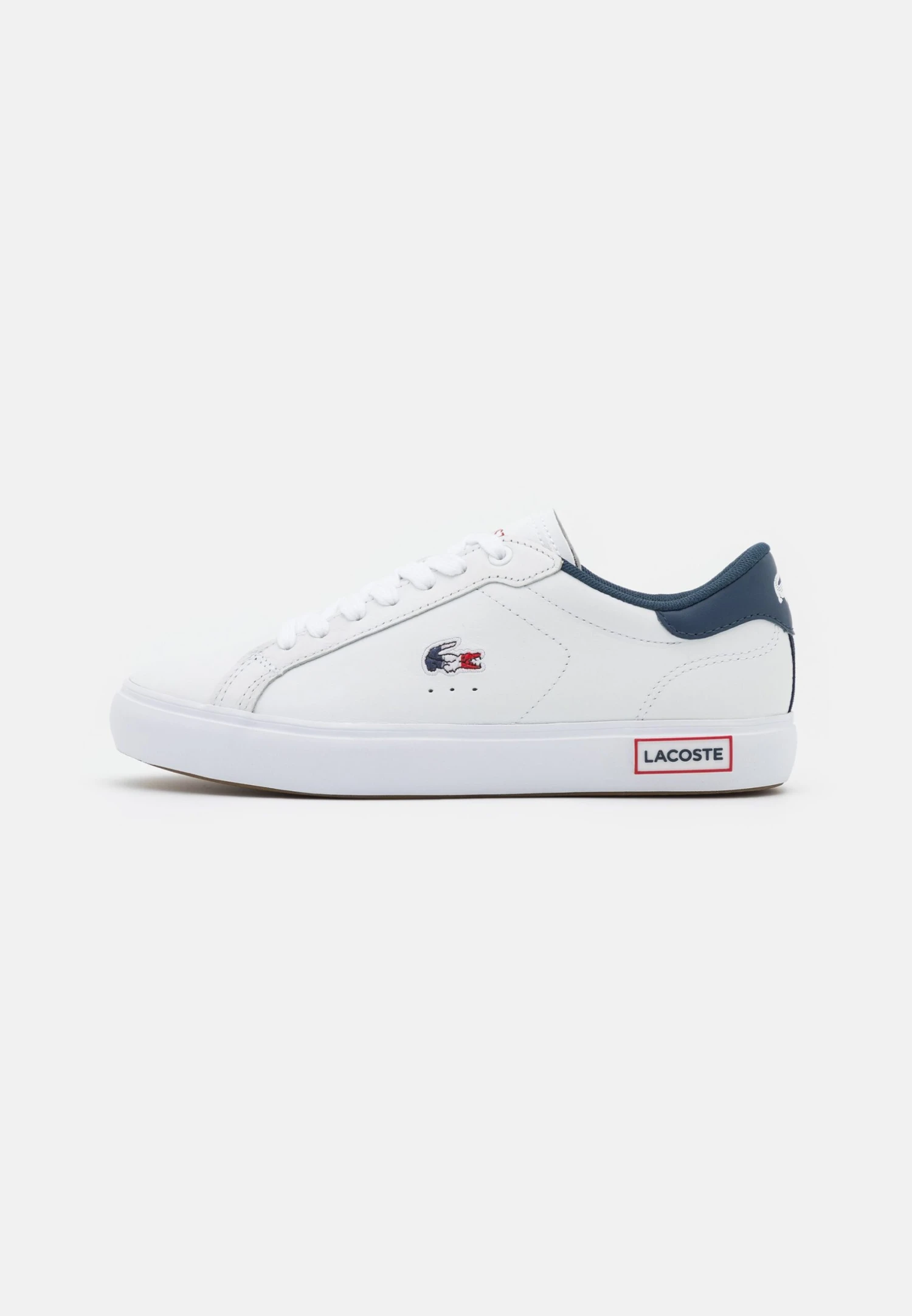 Lacoste Powercourt - Baskets Basses - White/Navy/Red – Image 2