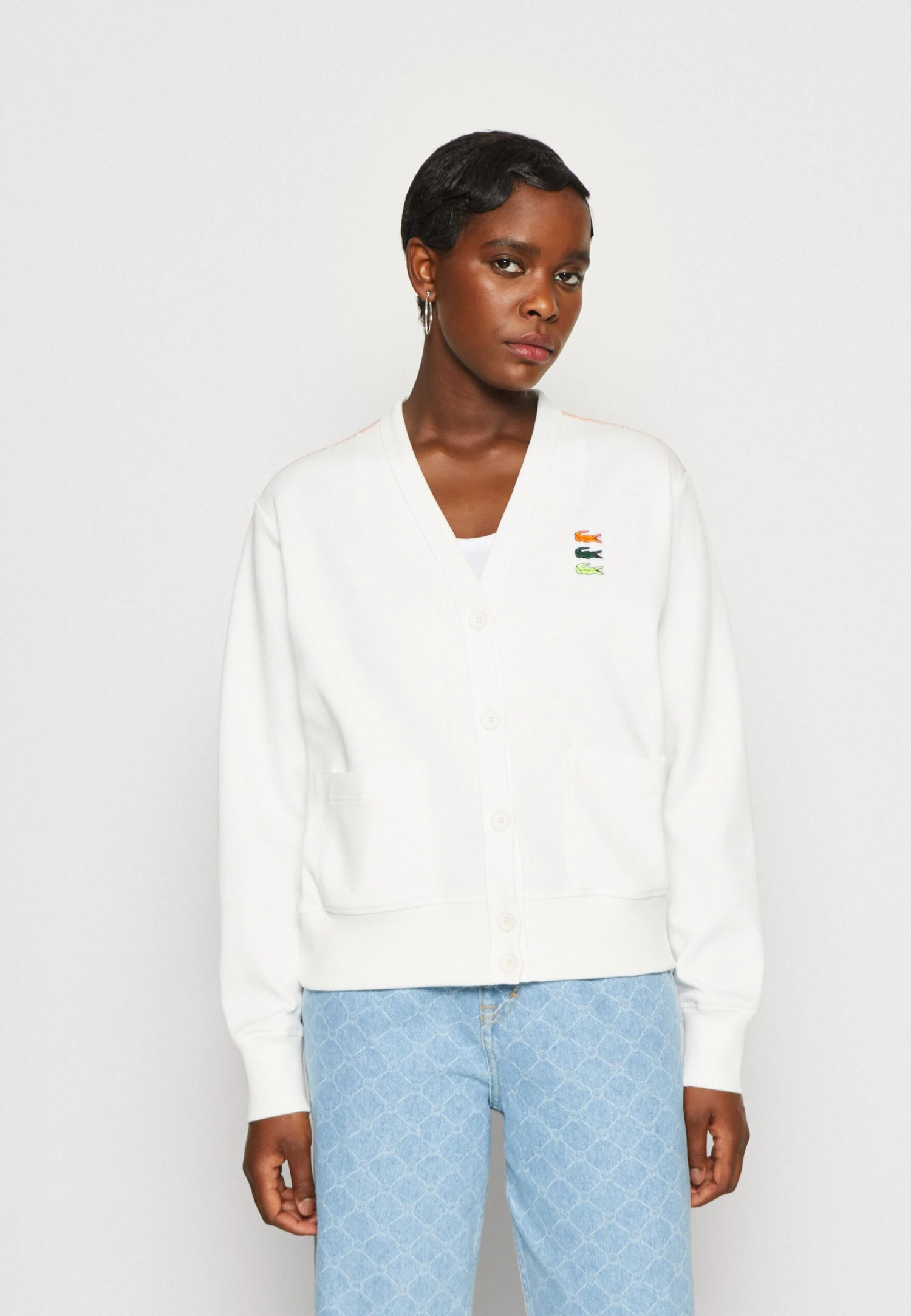 Lacoste Sweat Zippé - White