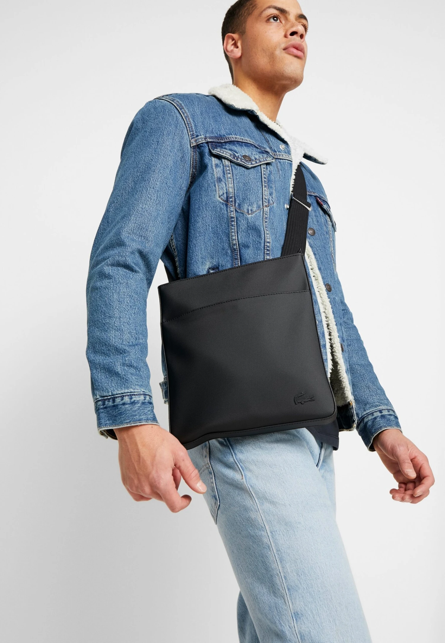 Lacoste Flat Crossover Bag - Sac Bandoulière - Black – Image 2