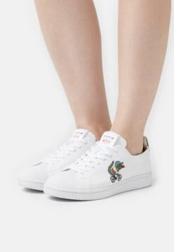 Lacoste X Netflix - Sneakers Court Femme - Baskets Basses - White/Green