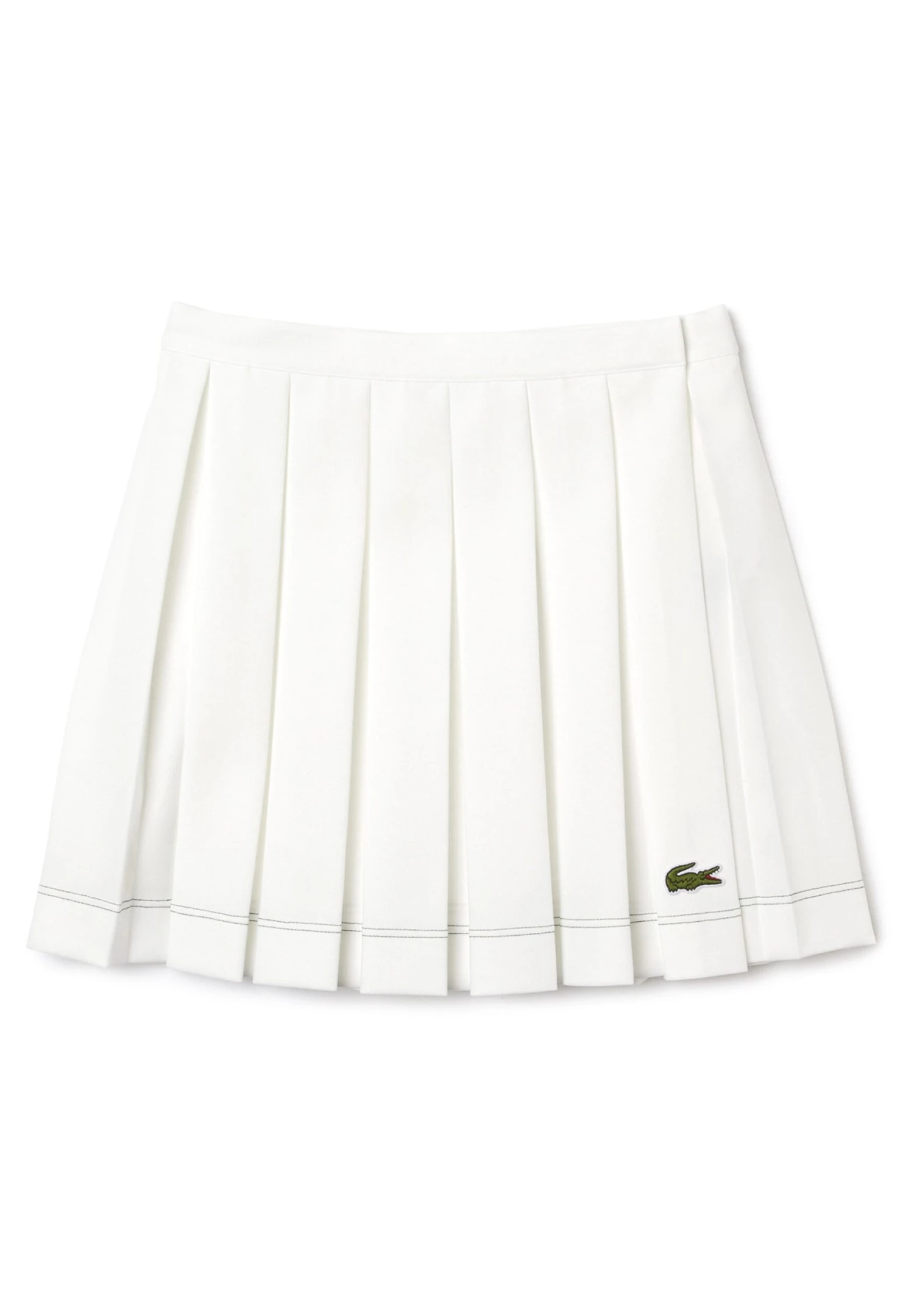 Lacoste Jf6414_70V - Jupe Plissée - Flour