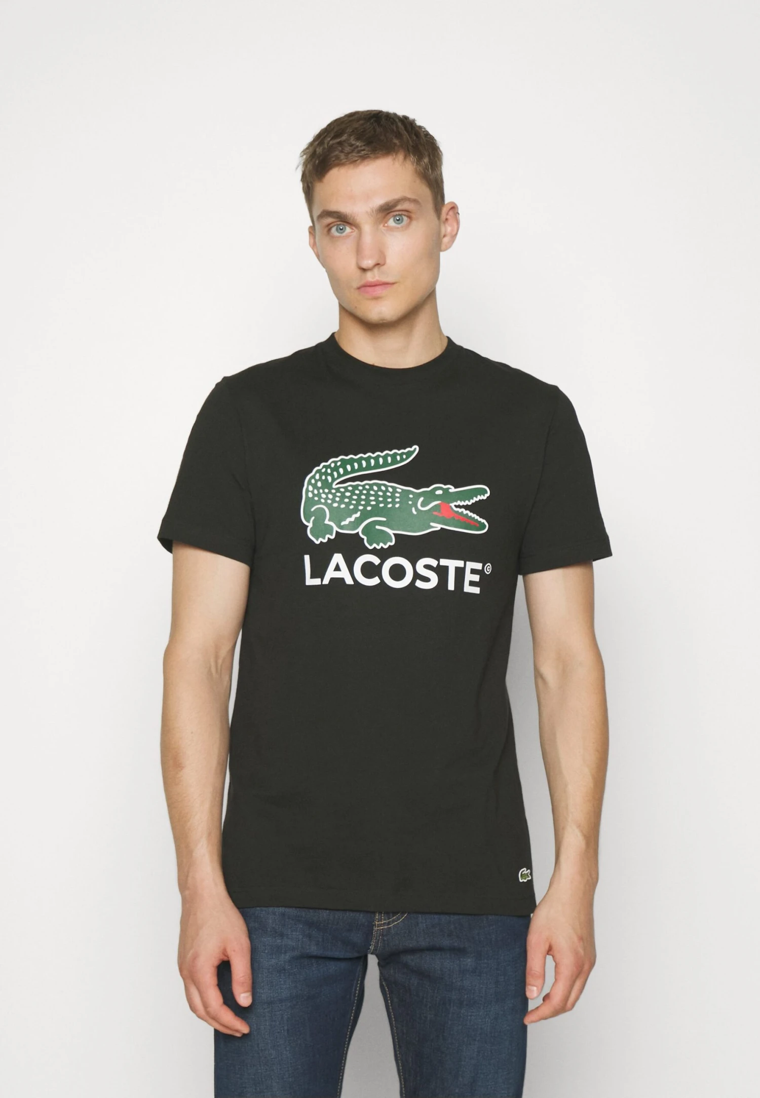 Lacoste Unisex - T-Shirt Imprimé - Noir – Image 3