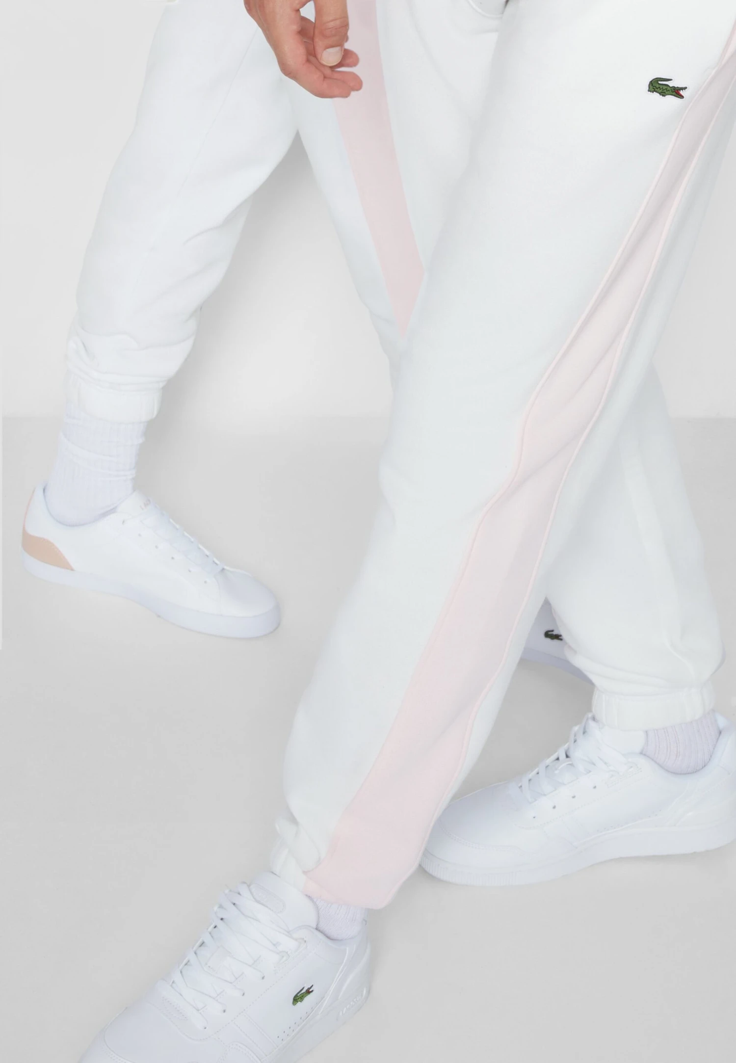 Lacoste Unisex - Pantalon De Survêtement - Off White/Light Pink – Image 6