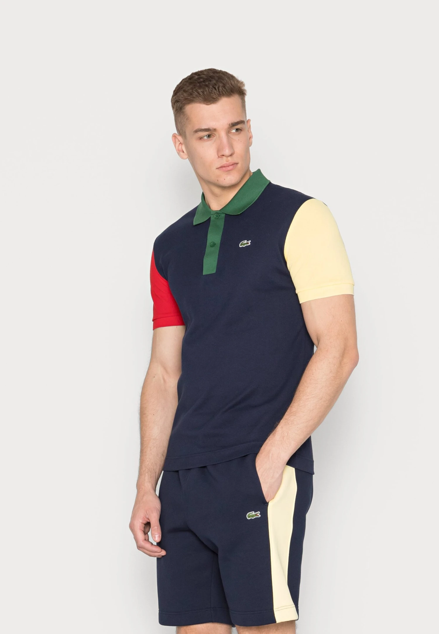 Lacoste Unisex - Polo - Marine/Rouge/Jaune/Vert