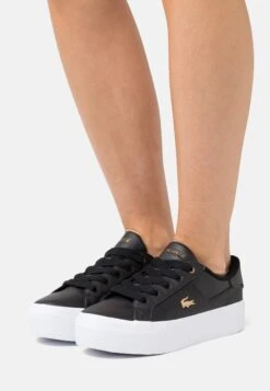 Lacoste Ziane Platform - Baskets Basses - Black/White