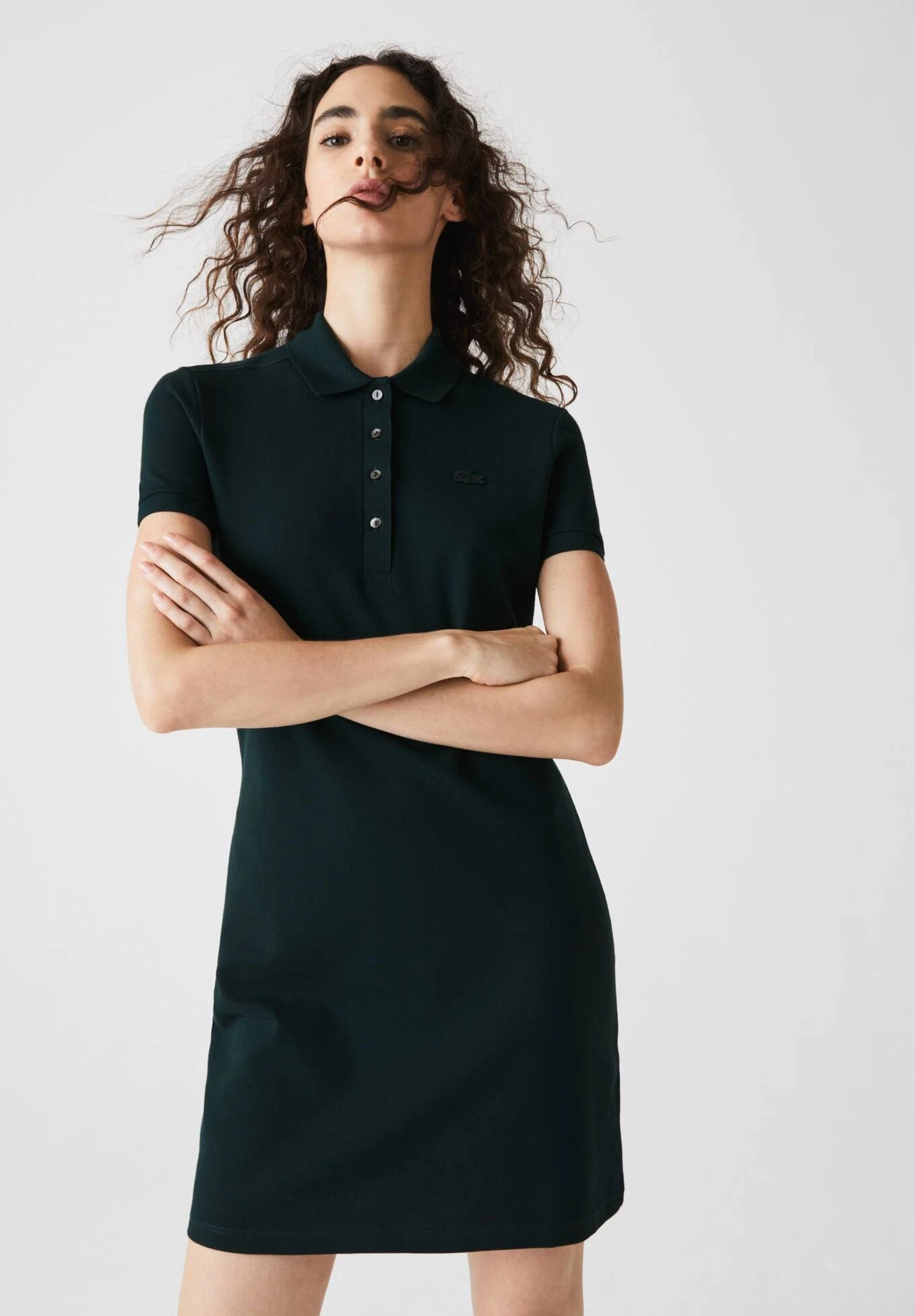 Lacoste Robe En Jersey - Sinople