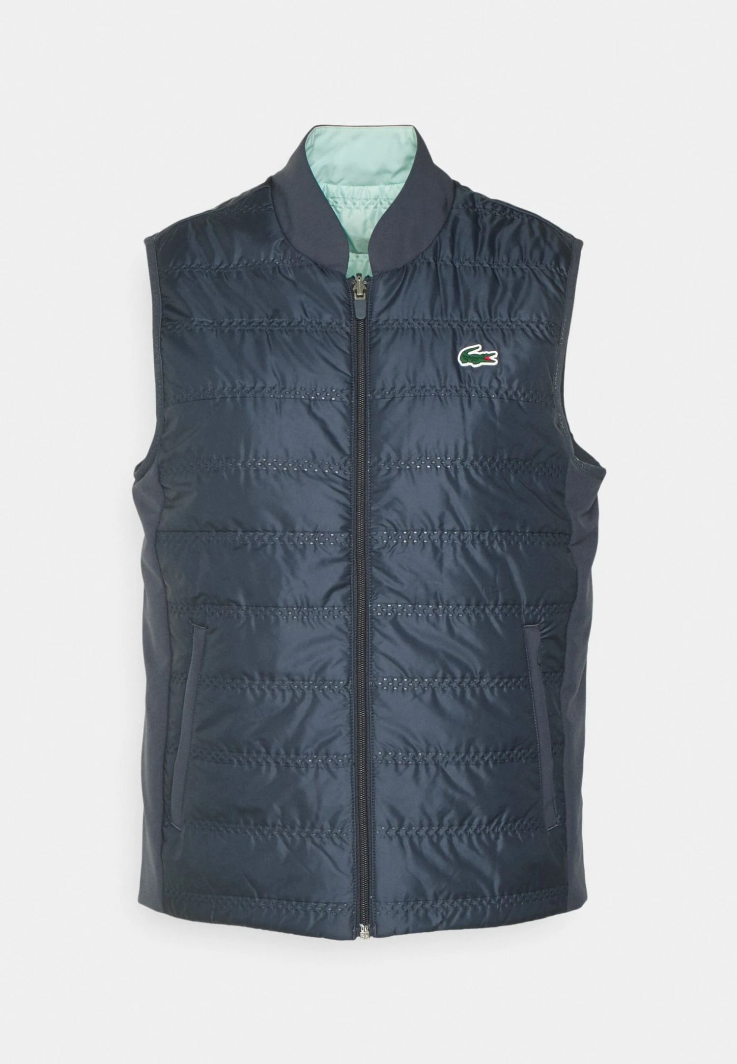 Lacoste Sport Reversible Vest Active - Veste Sans Manches - Blue Night/Pastille Mint – Image 6