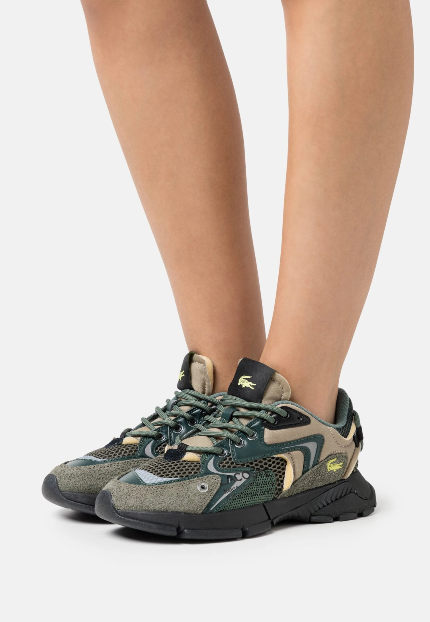 Lacoste Baskets Basses - Khaki/Dark Green