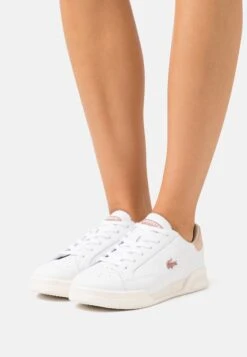 Lacoste Twin Serve - Baskets Basses - White/Light Pink