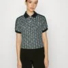 Lacoste Cropped Polo Shirt With Print - Polo - Vert Beige