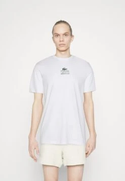 Lacoste Unisex - T-Shirt Imprimé - White