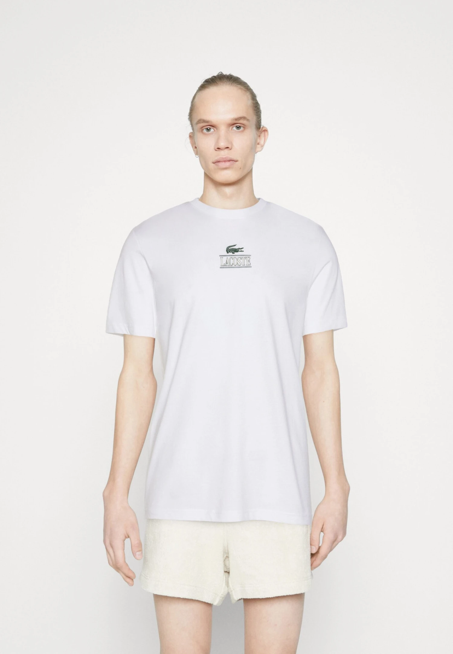 Lacoste Unisex - T-Shirt Imprimé - White