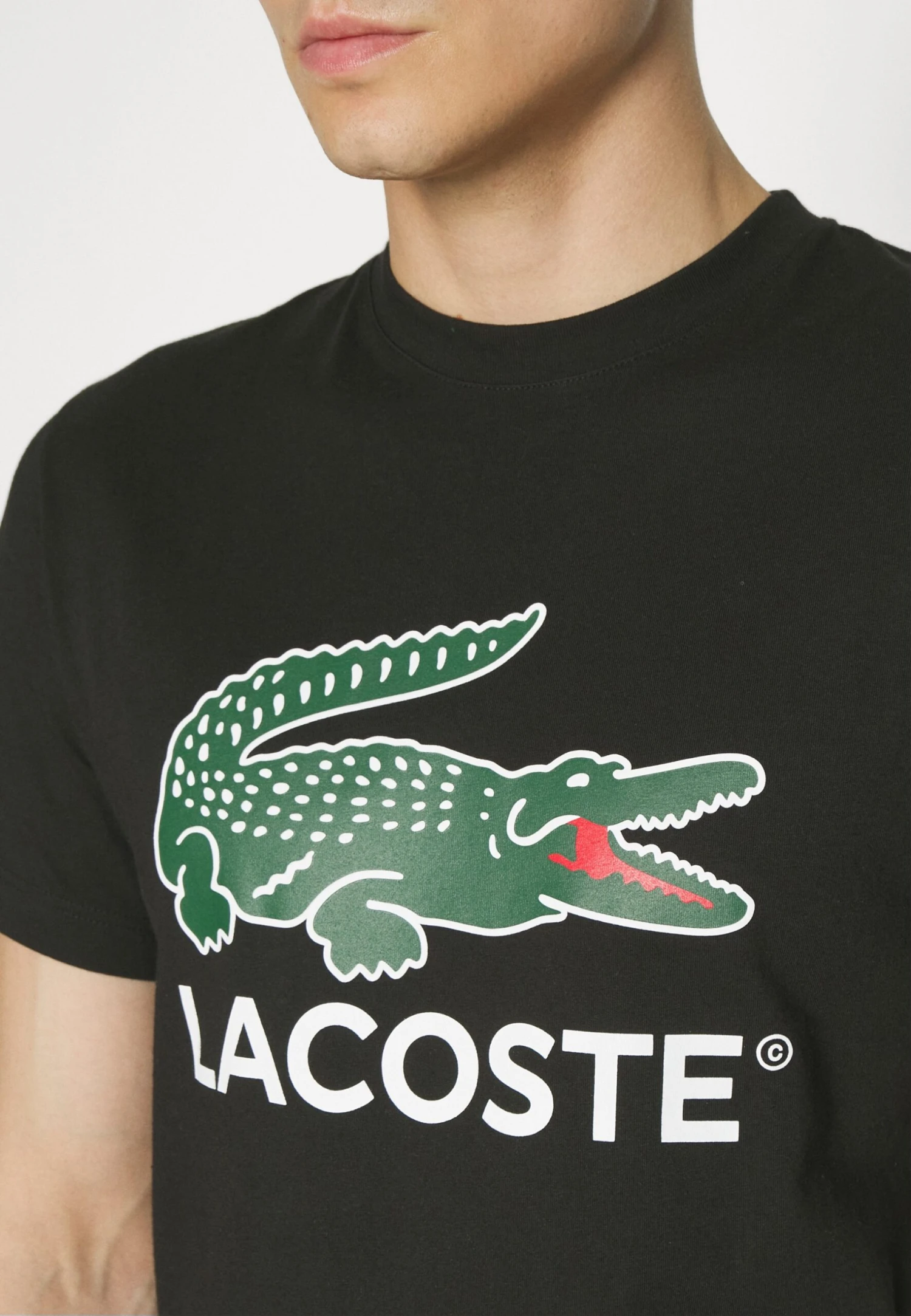 Lacoste Unisex - T-Shirt Imprimé - Noir – Image 7