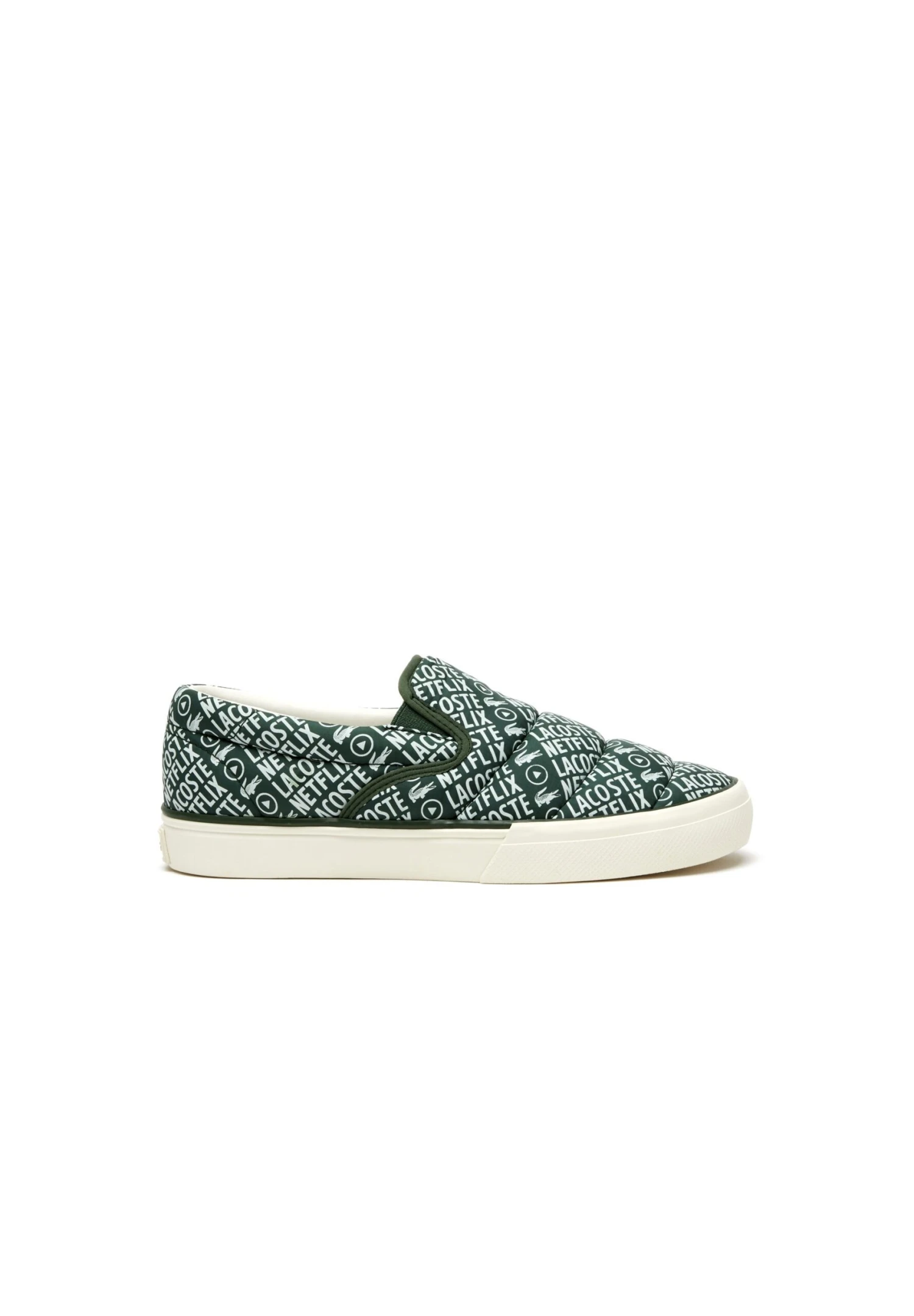 Lacoste X Netflix - Sneakers Vulcanisées - Mocassins - Dk Grn Off Wht