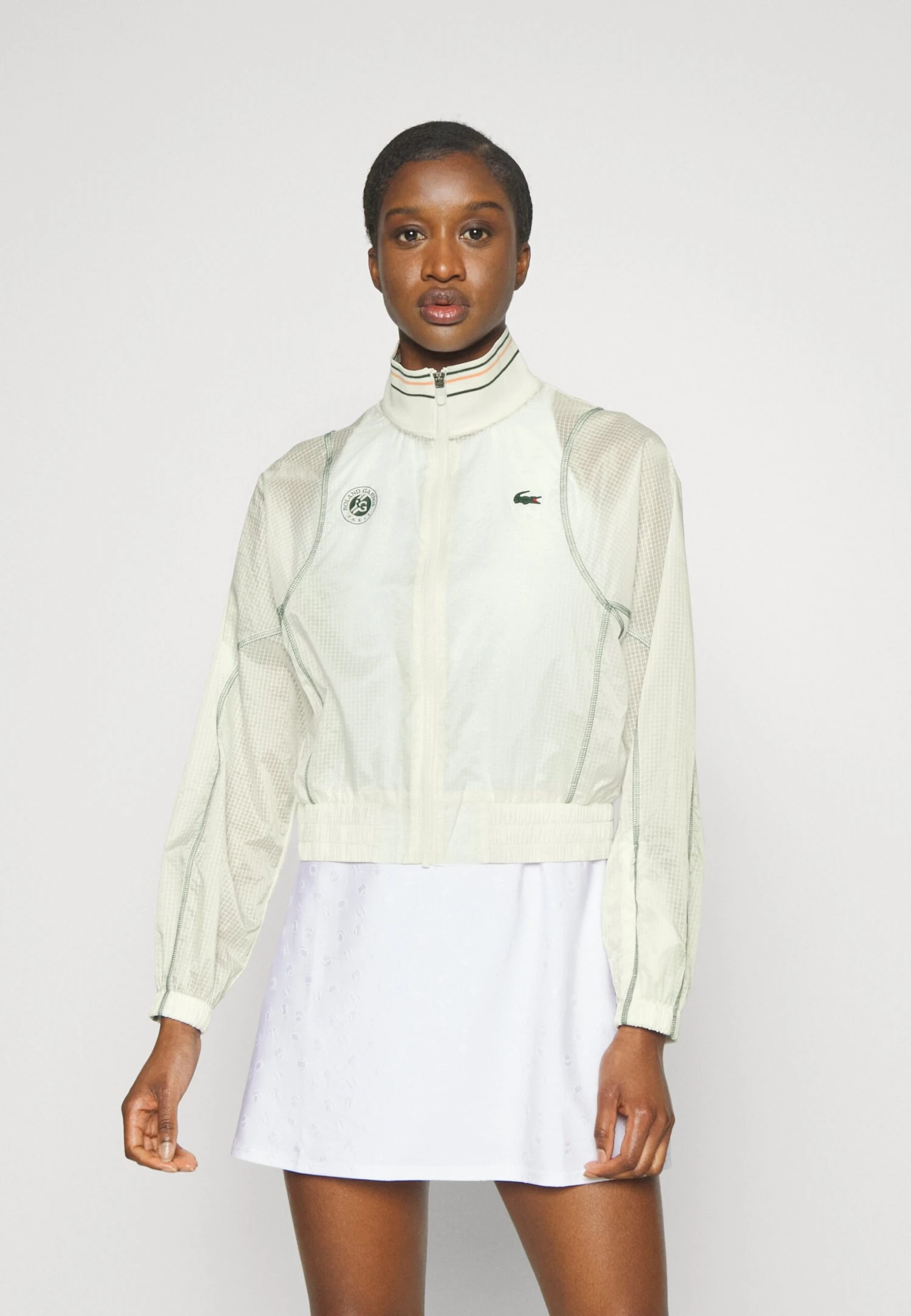 Lacoste Sport Tennis Jacket - Veste Imperméable - Flour/Green