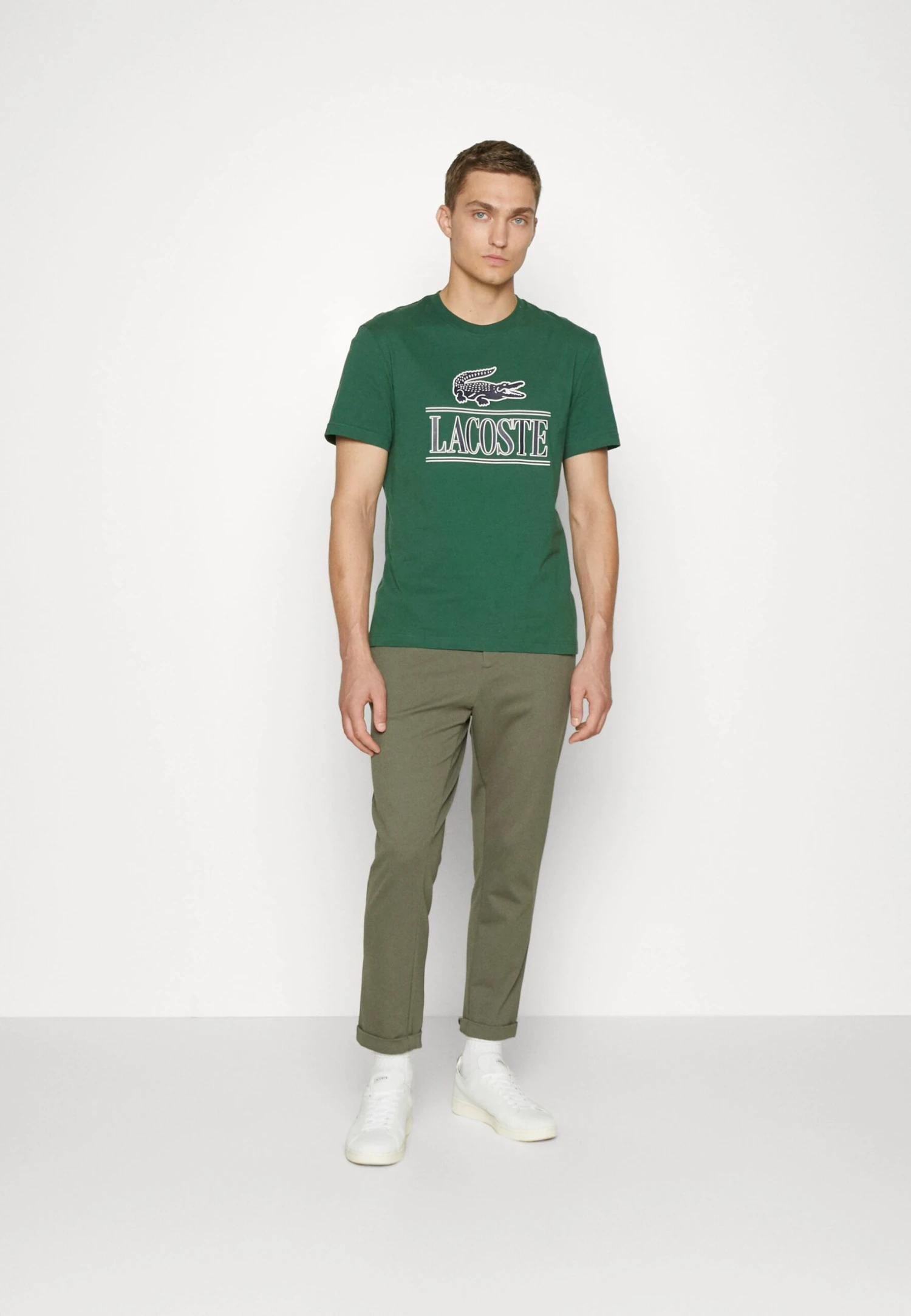 Lacoste Unisex - T-Shirt Imprimé - Vert – Image 5