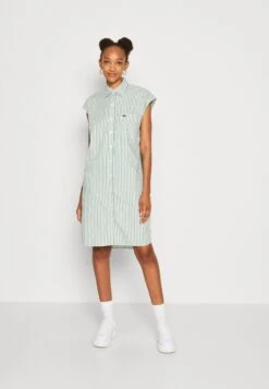 Lacoste Robe Chemise - White/Ash Tree