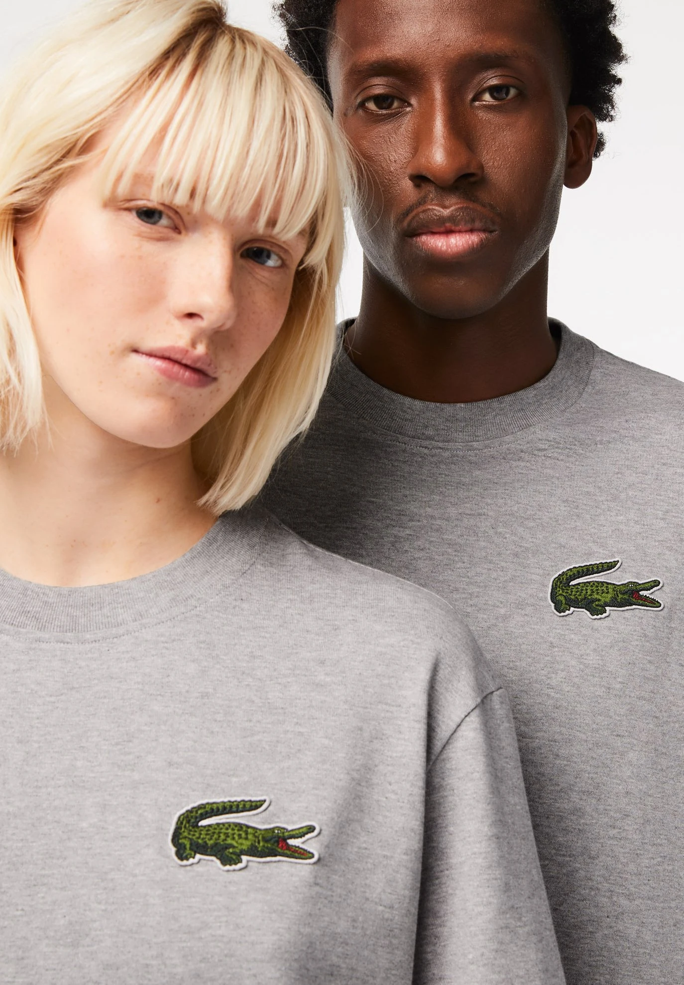 Lacoste Tee-Homme - T-Shirt Basique - Gris Chiné – Image 3