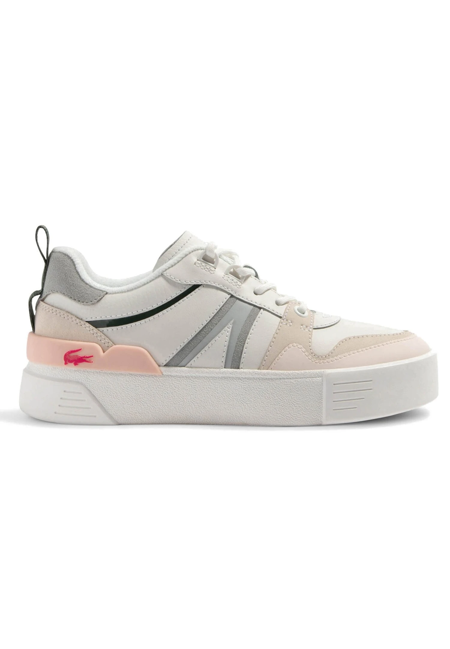 Lacoste L002 223 4 Cfa - Baskets Basses - Wht/Lt Gry
