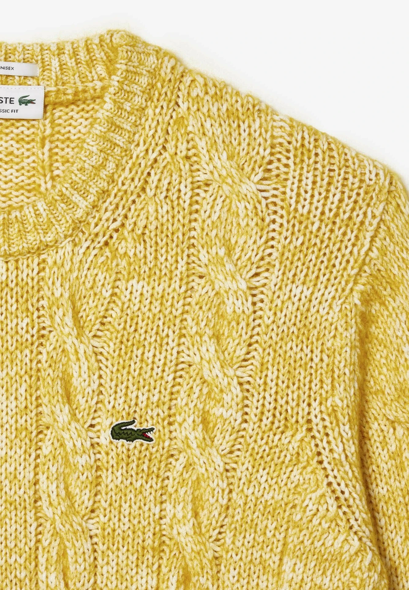 Lacoste Pullover - Blanc Jaune – Image 4