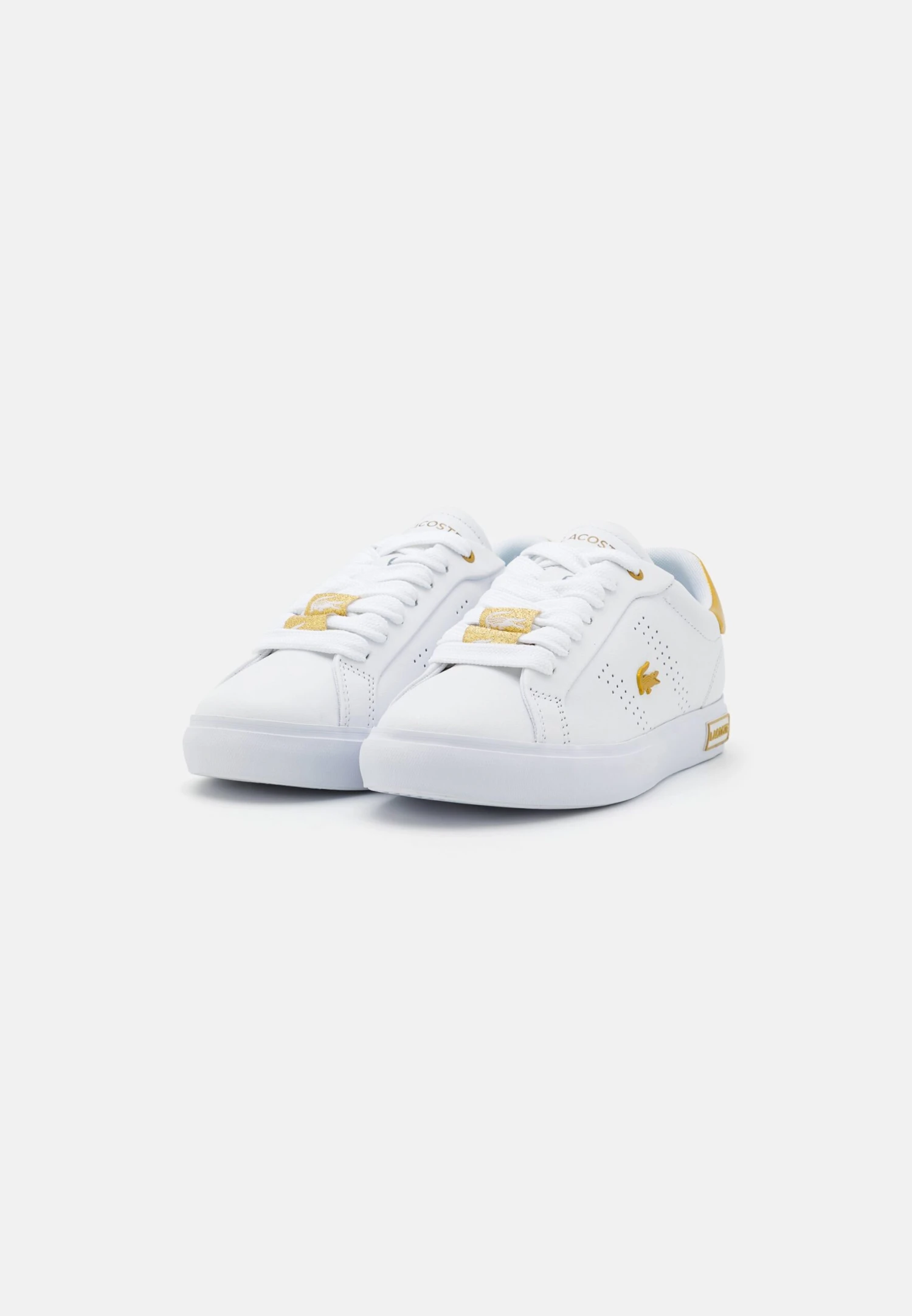 Lacoste Powercourt - Baskets Basses - White/Gold – Image 3