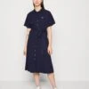 Lacoste Robe Chemise - Navy Blue