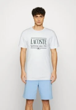 Lacoste Unisex - T-Shirt Imprimé - Blanc