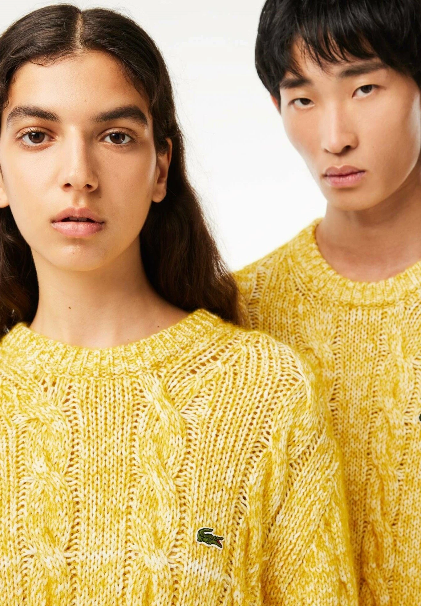 Lacoste Pullover - Blanc Jaune – Image 3