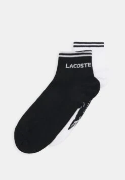 Lacoste Sport Ankle Sock 2 Pack Unisex - Chaussettes De Sport - Black/White