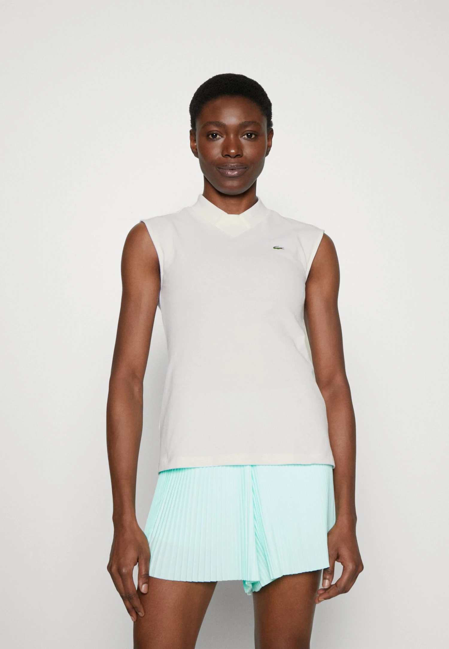 Lacoste Sport Sleeveless Golf - Polo - Blanc