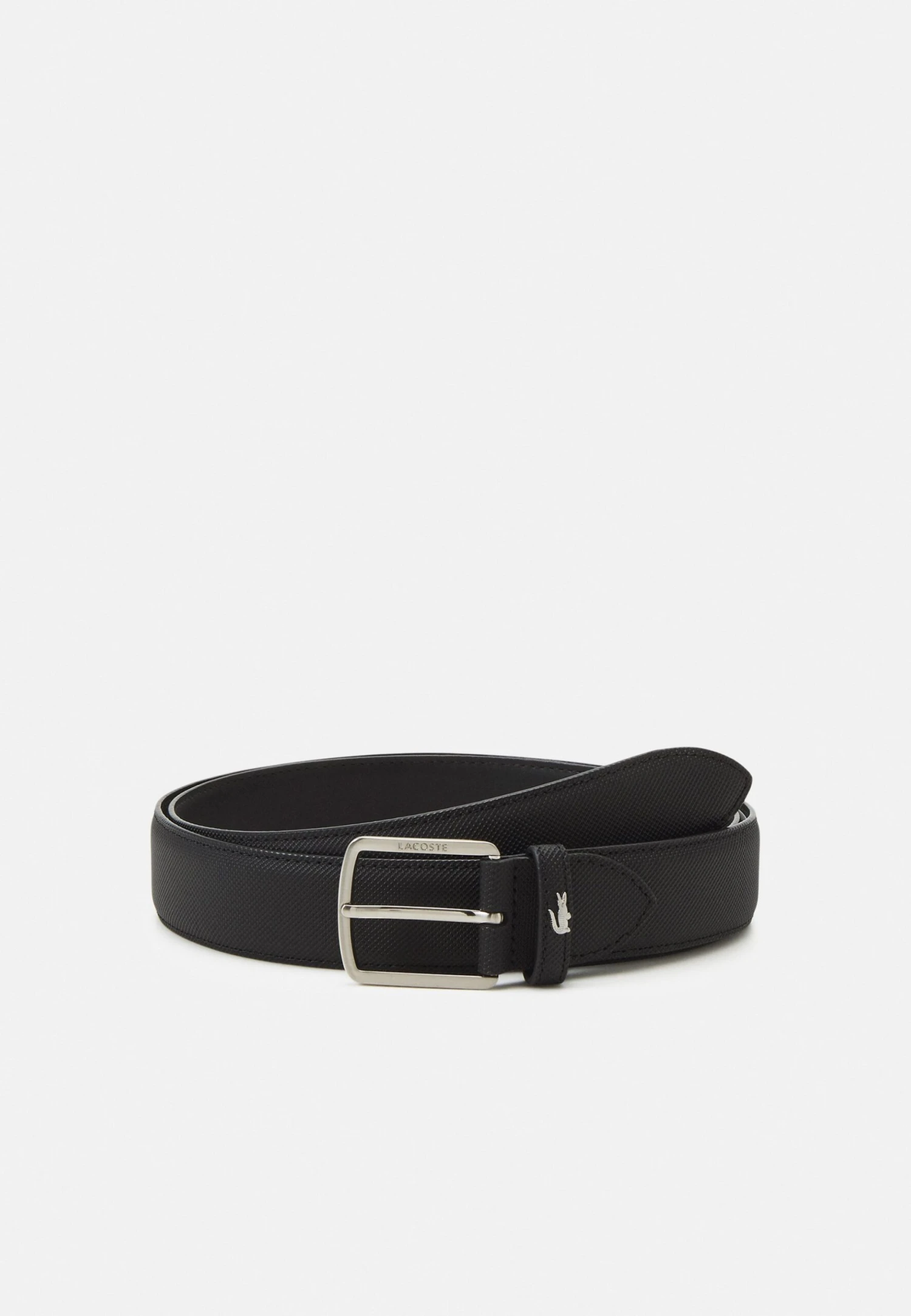 Lacoste Curved Stitched Edges Unisex - Ceinture - Noir