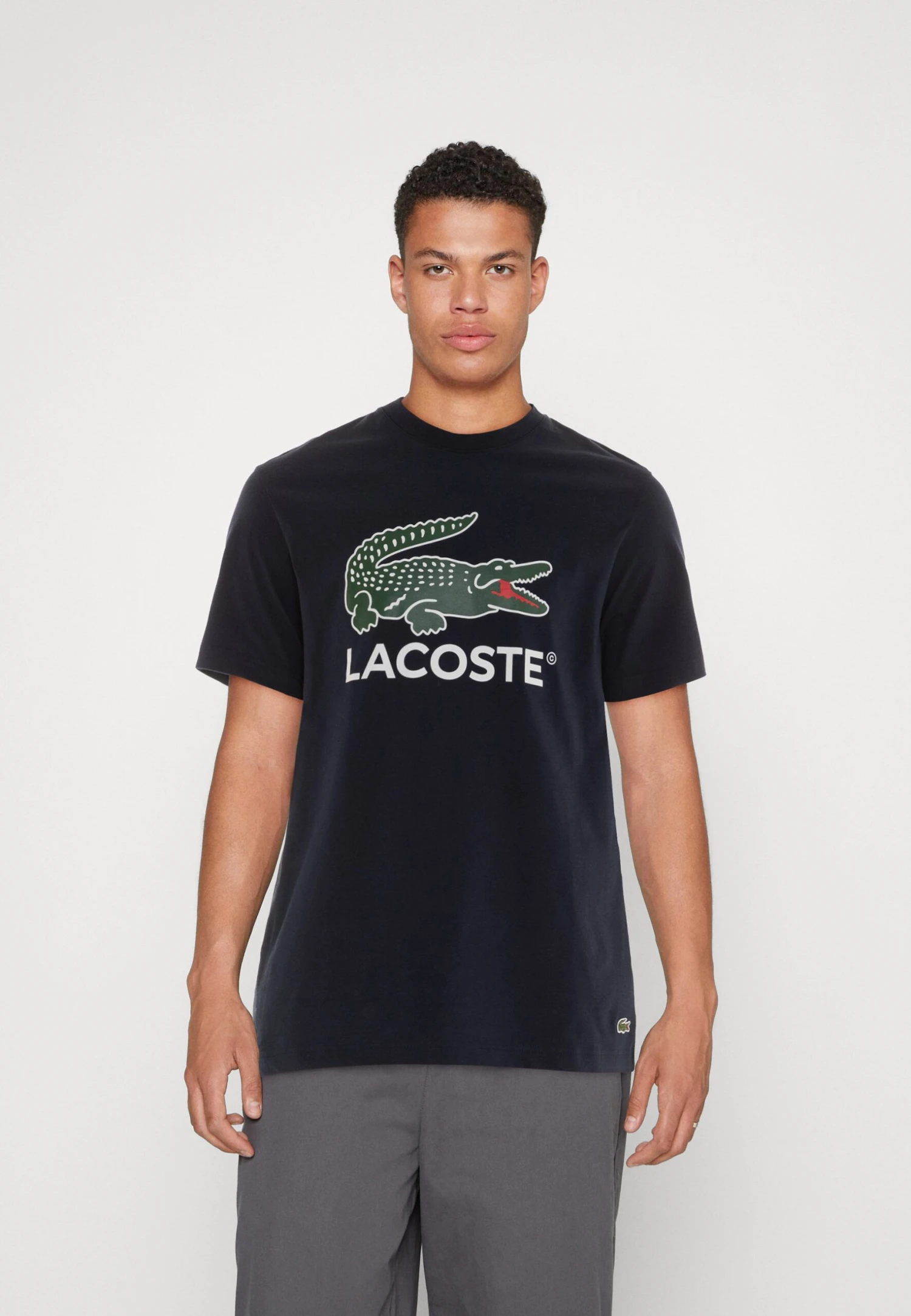 Lacoste Unisex - T-Shirt Imprimé - Navy Blue
