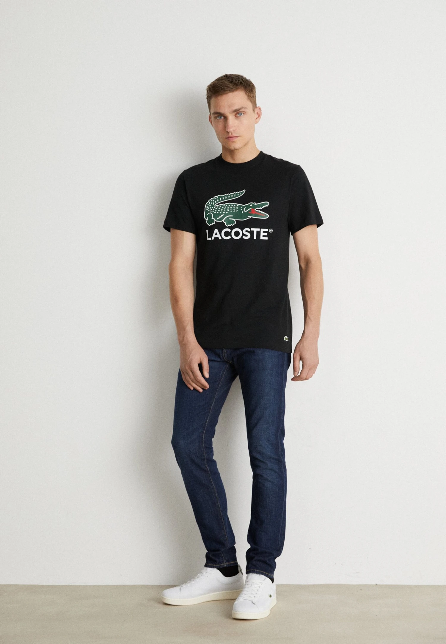 Lacoste Unisex - T-Shirt Imprimé - Noir – Image 2