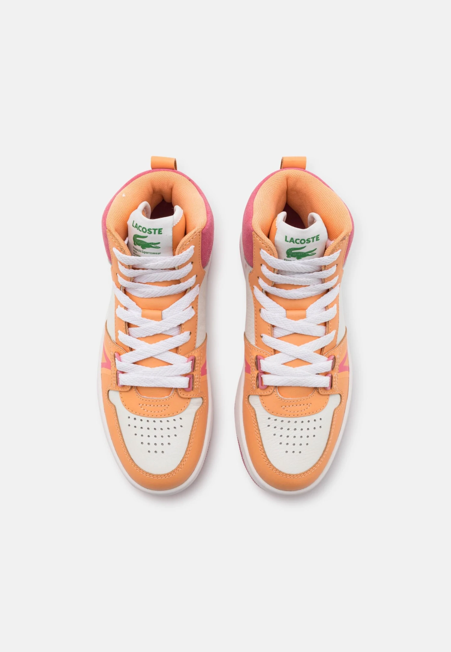 Lacoste Baskets Montantes - White/Light Orange – Image 6