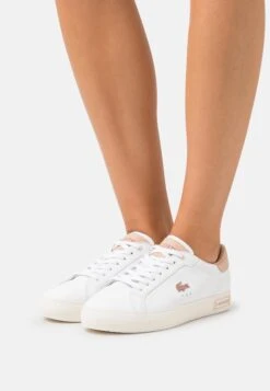 Lacoste Powercourt - Baskets Basses - White/Light Pink