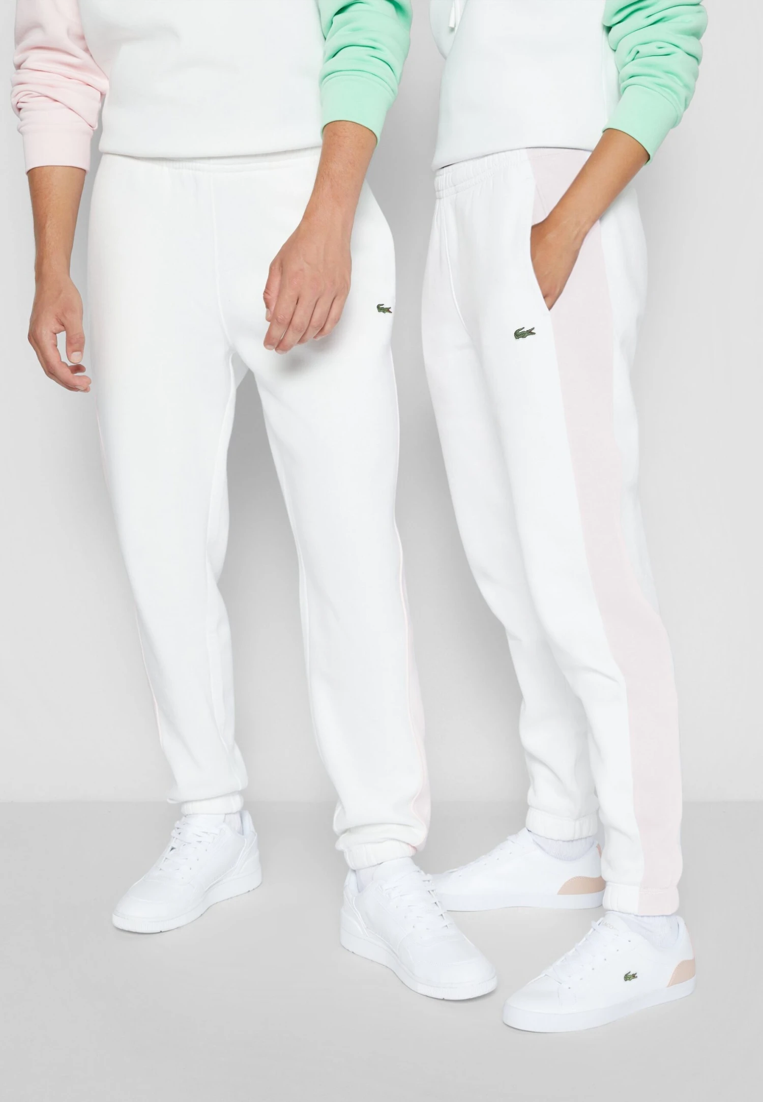 Lacoste Unisex - Pantalon De Survêtement - Off White/Light Pink