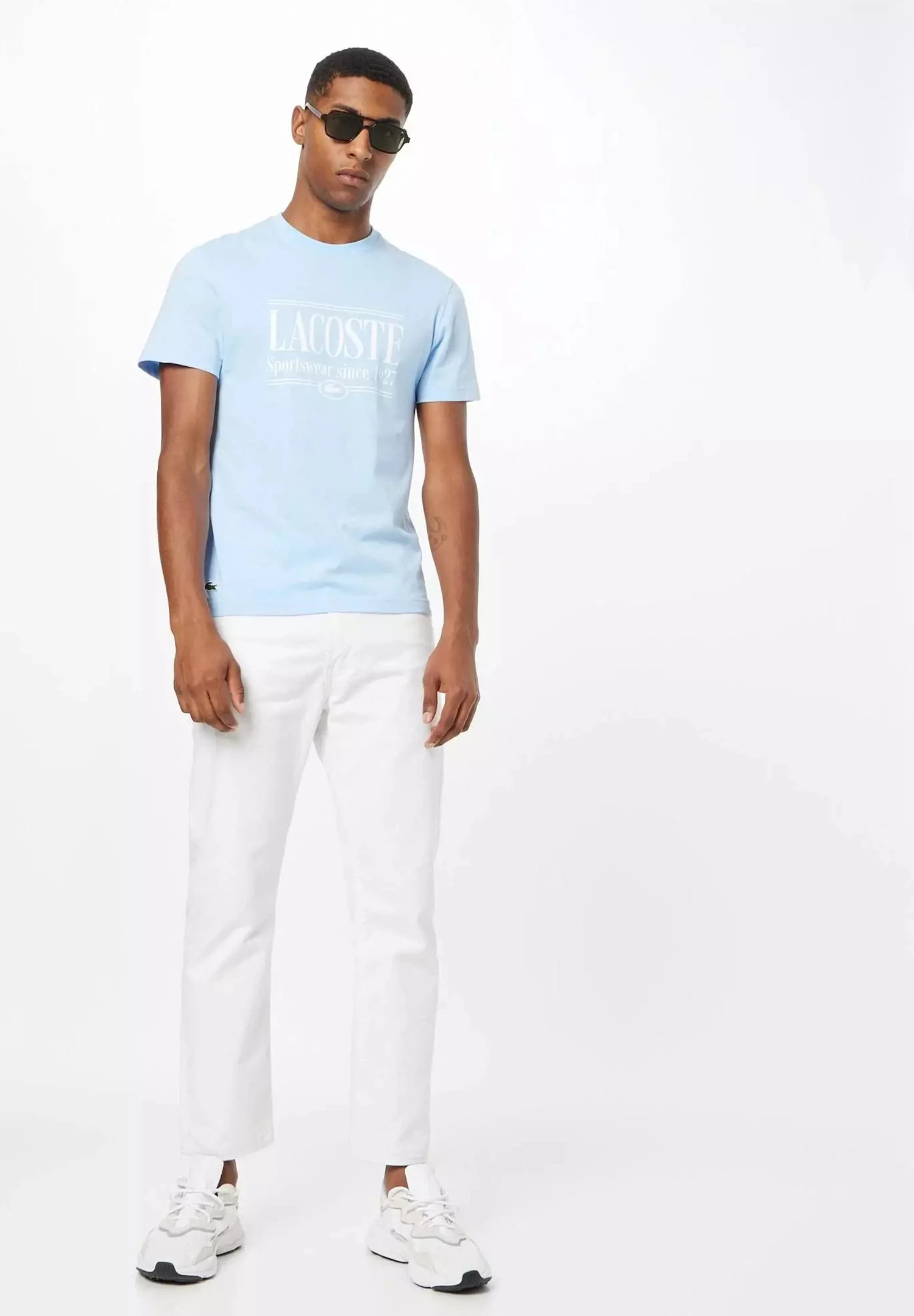 Lacoste Unisex - T-Shirt Imprimé - Light Blue – Image 2