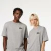 Lacoste Tee-Homme - T-Shirt Basique - Gris Chiné