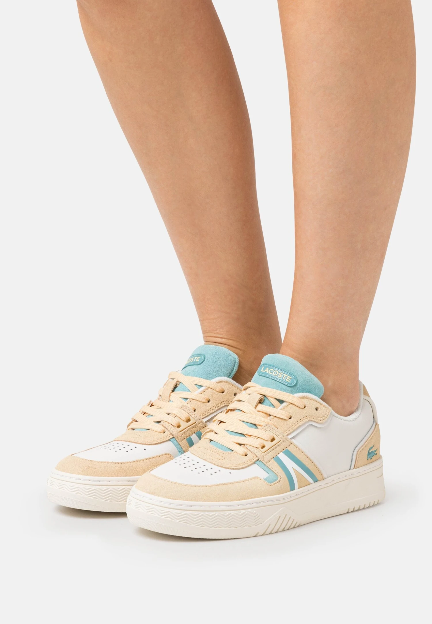Lacoste Baskets Basses - Yellow/Off White