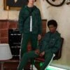 Lacoste X Netflix Unisex - Veste Légère - Green/Black