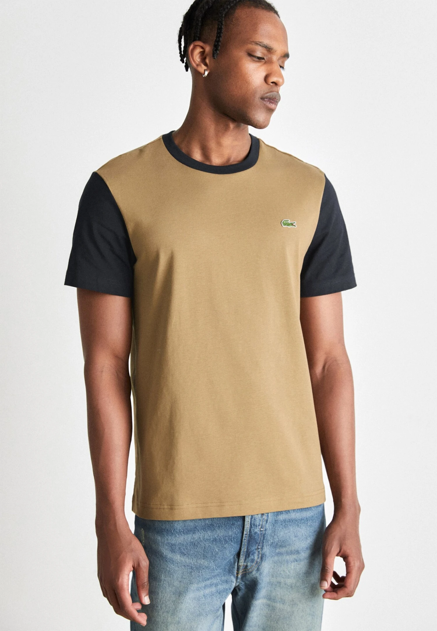 Lacoste Unisex - T-Shirt Imprimé - Cookie/Abysm