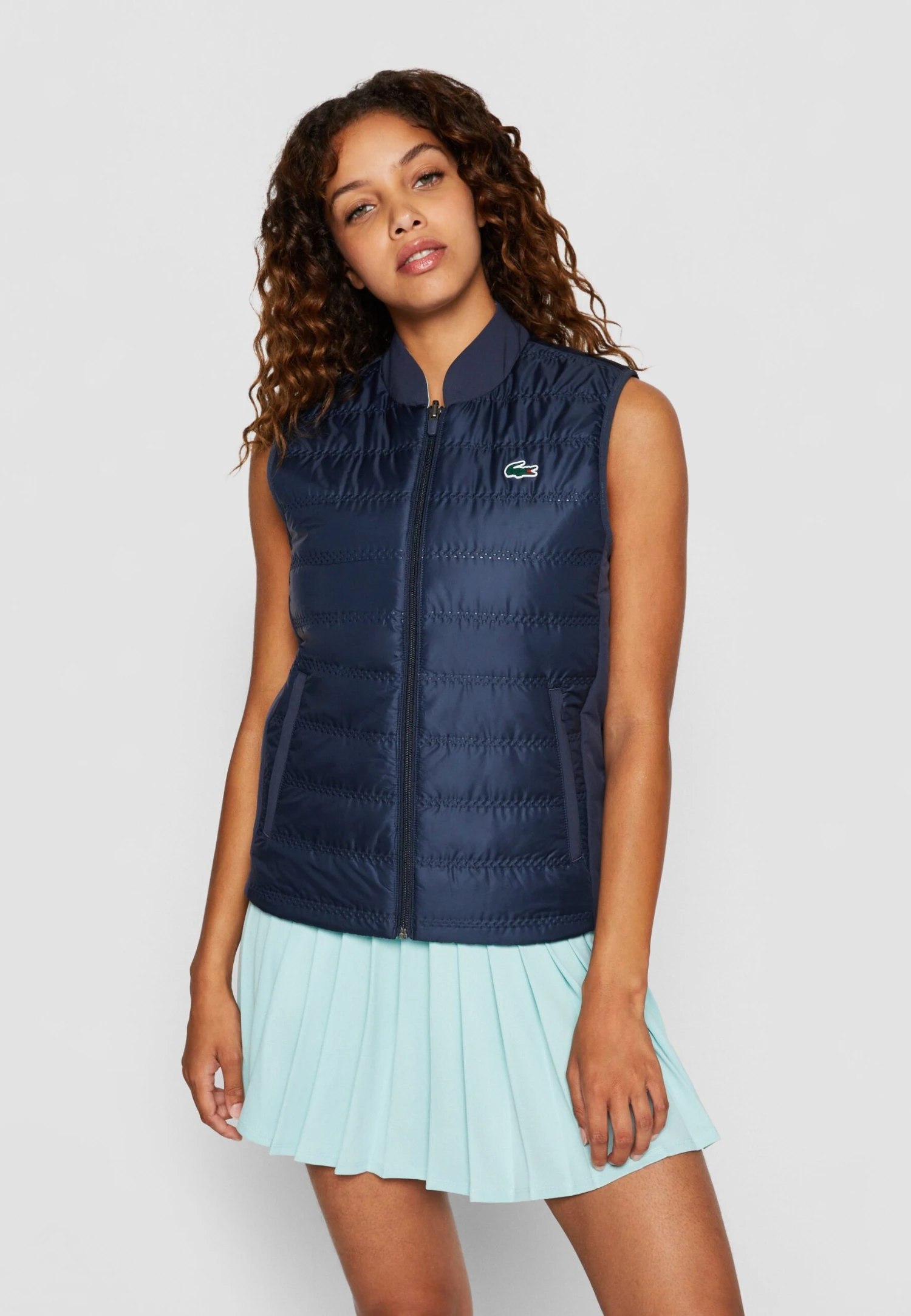 Lacoste Sport Reversible Vest Active - Veste Sans Manches - Blue Night/Pastille Mint – Image 3